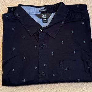 Mens Volcom Button Down Dress Shirt - XL